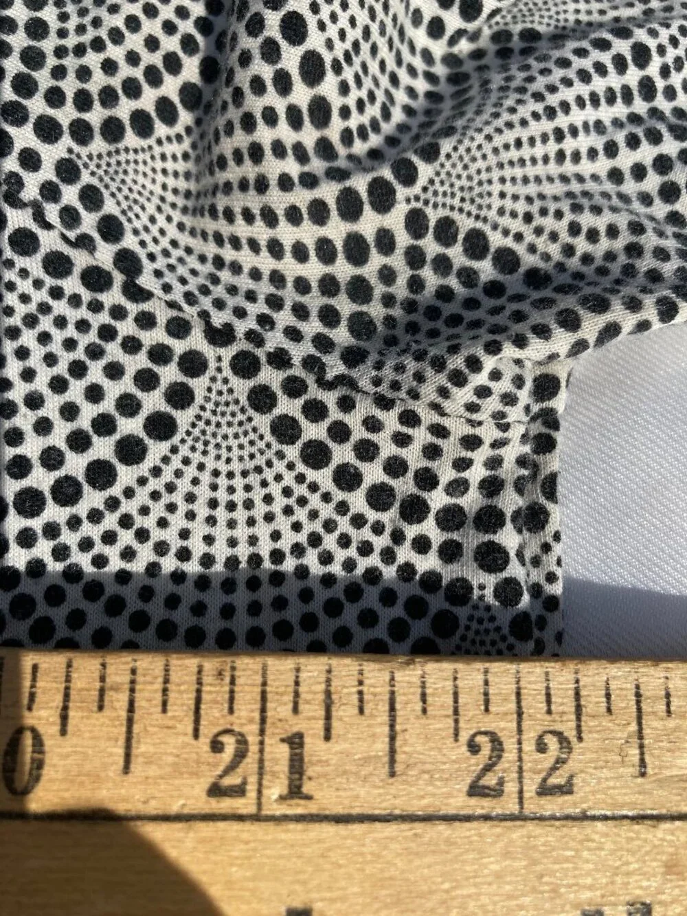 Michael Kors Blouse 3/4 Bell Sleeves Black White Shell Pattern Career, sz Large